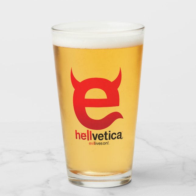 Copo De Pint Evil “e” – Copo pint (Frente (Preenchido))