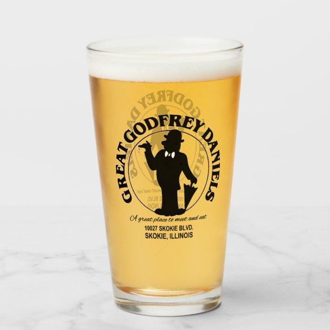 Copo De Pint Excelente Godfrey Daniels Restaurant, Skokie, Illi (Frente (Preenchido))