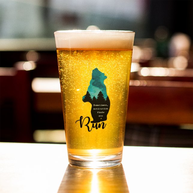 Copo De Pint Executar Motivação Localiza O Gráfico Do Urso Engr (Criador carregado)