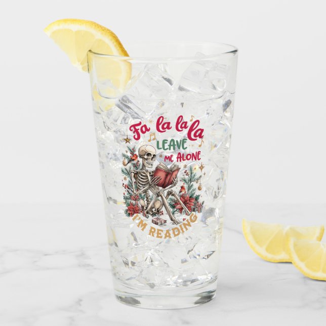 Copo De Pint Fa La La La Leave Me Alone I'm Reading  (Gelo frontal)