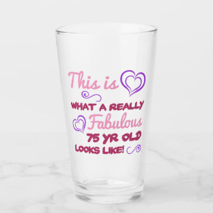 Copo De Pint Fabuloso 75.º aniversário para as mulheres