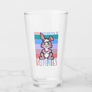Copo De Pint Facilmente distraído por Bunnies Cute Bunny Lover