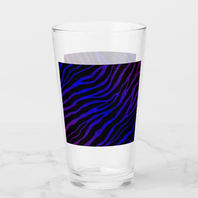 Copo De Pint Faixa de TempoEspaçoEspelhada - Roxo/Azul (Frente)