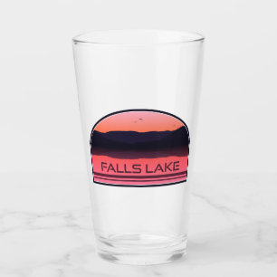 Copo De Pint Falls Lake North Carolina Red Sunrise