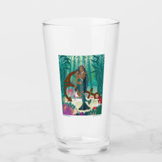 Copo De Pint Família de Sereias (pele e olhos castanhos) Vidro