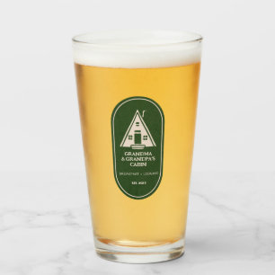 Copo De Pint Família Personalizada Uma Cabina de Quadro A