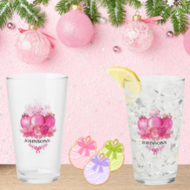 Copo De Pint Family Name Pink Christmas Collection Piece