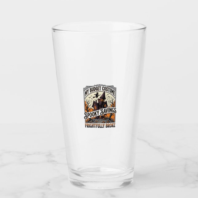 Copo De Pint Fantasia engraçada de Halloween Bruxa quebrada Cas (Frente)