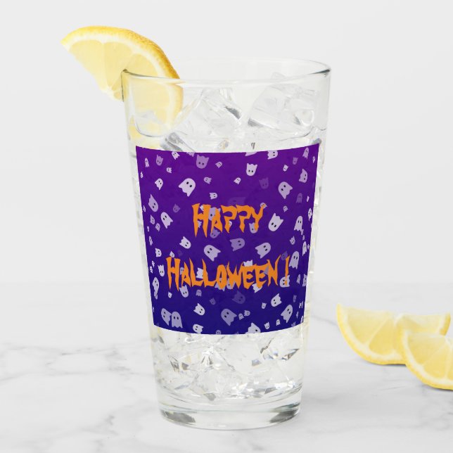 Copo De Pint Fantasmas de Halloween (Gelo frontal)
