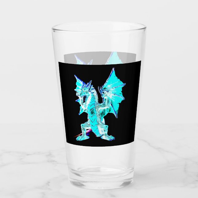 Copo De Pint Fantasy Aqua Blue Dragon (Frente)