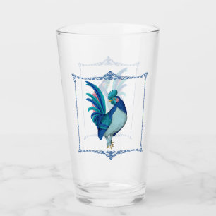 Copo De Pint Farmhouse em França Rooster Azul Teto Rosa