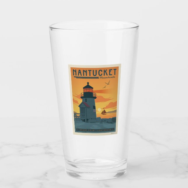 Copo De Pint Farol Brant Point | Mães Nantucket (Frente)