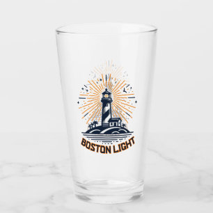 Copo De Pint Farol de Boston Light ao Nascer do Sol