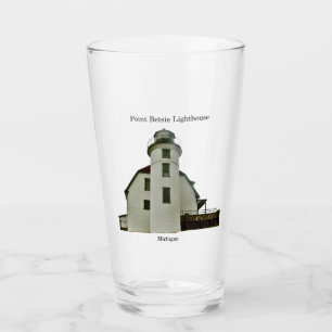 Copo De Pint Farol de Point Betsie em vidro