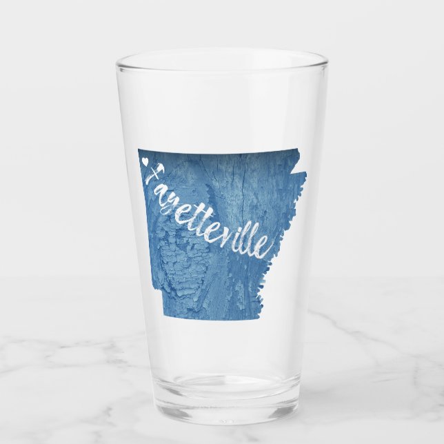 Copo De Pint Fayetteville Arkansas Wood Grain (Frente)