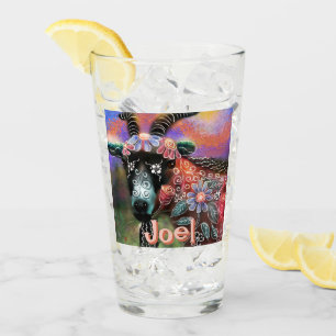 Copo De Pint Fazenda De Capim Floral Whimsical Personalizada