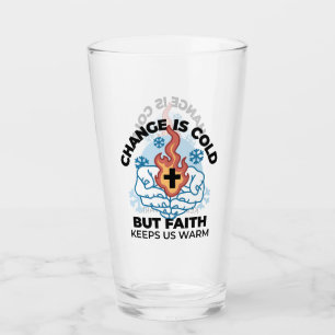 Copo De Pint Fé nos mantém aquecidos - Uplifando a Trabalho de