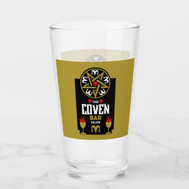 Copo De Pint Feiticeira Gótica Punk Halloween (Frente)