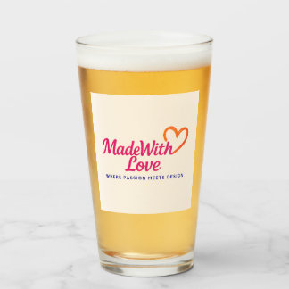 Copo De Pint Feito Com Vidro De Bebendo De Amor
