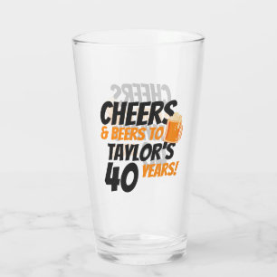 Copo De Pint Felicidades e Cervejas Personalizadas Aniversário
