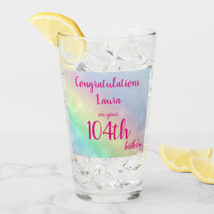 Copo De Pint Feliz 104.º Aniversário personalizado bonito