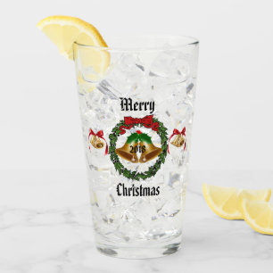 Copo De Pint Feliz Arco de Natal, Wreath e Belles
