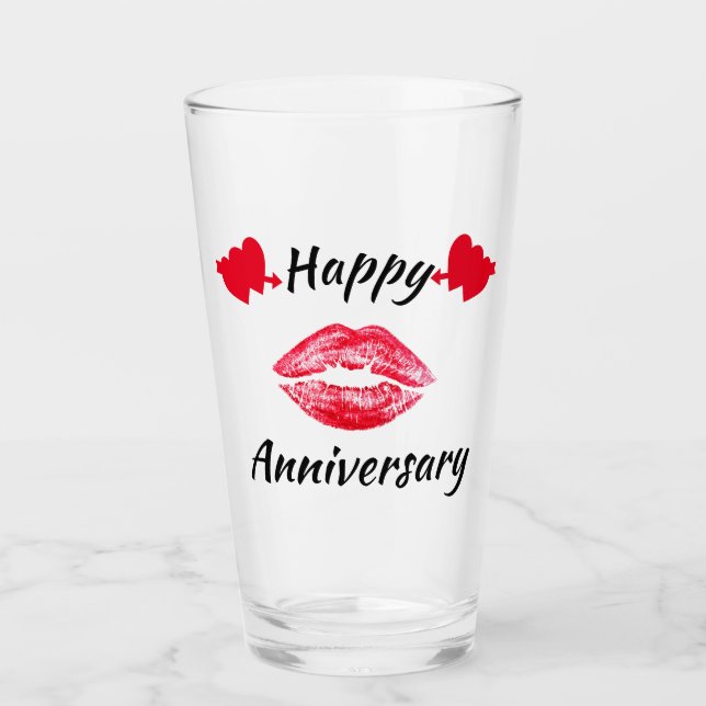 COPO DE PINT FELIZ BEIJO ANIVERSÁRIO (Frente)