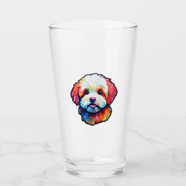 Copo De Pint Feliz bichon frize (Frente)