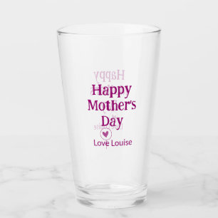 Copo De Pint Feliz dia das mães nome feminino mauve sinal tit