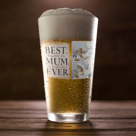 Copo De Pint Feliz dia de as mães Rosa de Colagem Moderna