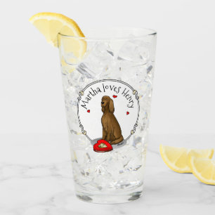Copo De Pint Feliz dia de os namorados Be Mine Irish Setter (ve