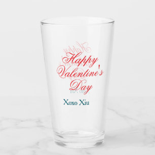 Copo De Pint Feliz dia dos namorados vermelho azul xoxo amor no