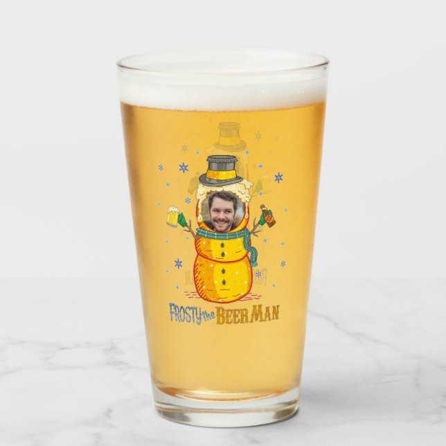Copo De Pint Feliz Feliz Homem de Cerveja, Foto Personalizada d (Frente (Preenchido))