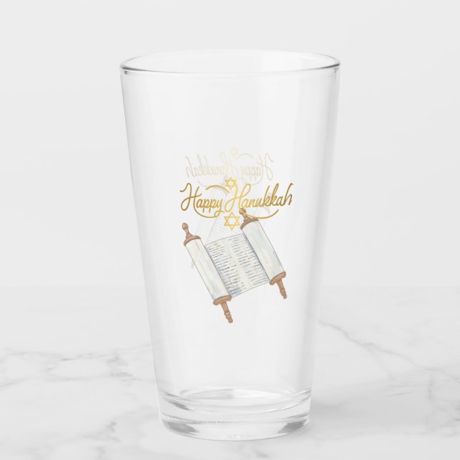 Copo De Pint Feliz Hanukkah Entretenimento (Frente)