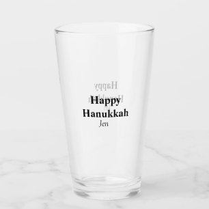 Copo De Pint Feliz Hanukkah, seu nome de imagem de texto editáv