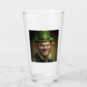 Copo De Pint Feliz Leprechaun Glass Tumbler