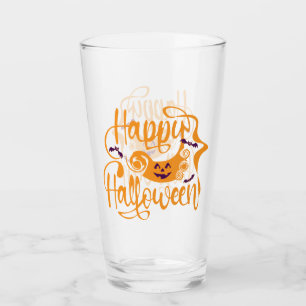 Copo De Pint Feliz morcego de Halloween jack ou lanterna