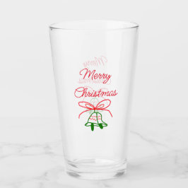 Copo De Pint Feliz Natal arco verde-jingle na moda