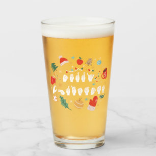 Copo De Pint Feliz Natal - ASL American Sign Language III