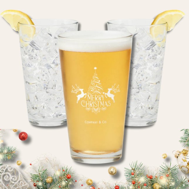 Copo De Pint Feliz Natal Nome Personalizado para Equipe Corpora (Criador carregado)