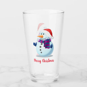 Copo De Pint Feliz Natal Snowman 1