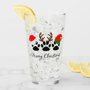 Copo De Pint Feliz Natal - Vidro de 16 polegadas