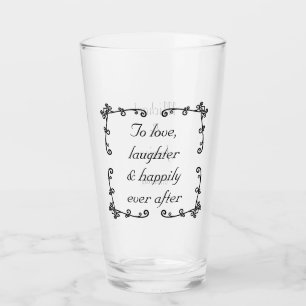 Copo De Pint Feliz Nunca Após Casamento Personalizado De Citaçã