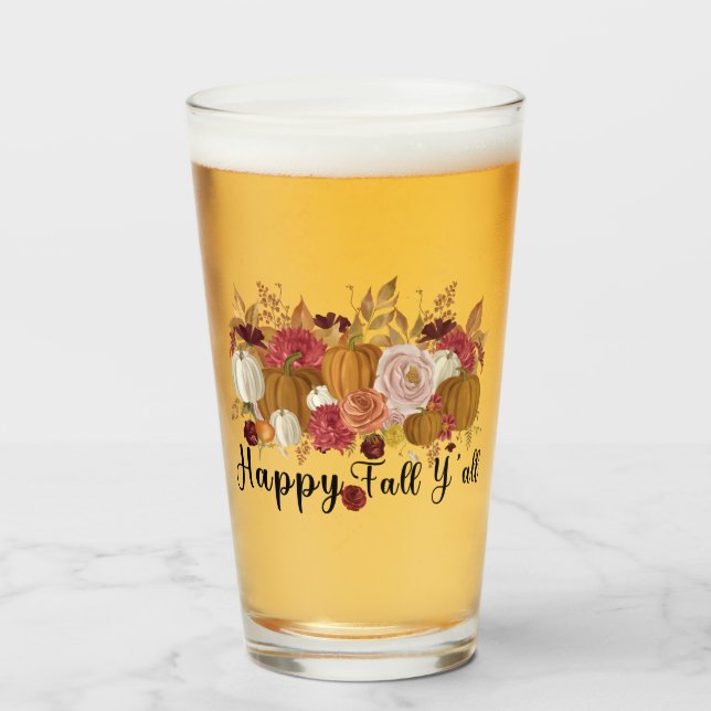 Copo De Pint Feliz outono Y (Frente (Preenchido))