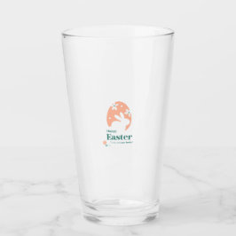 Copo De Pint Feliz Páscoa – Coelho & Ovo Desenho Floral