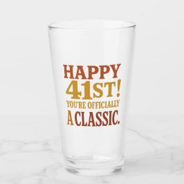 Copo De Pint Feliz presente de aniversário de 41 ruas Milestone