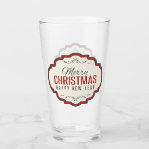 Copo De Pint Feliz Vidro de Cerveja de Natal