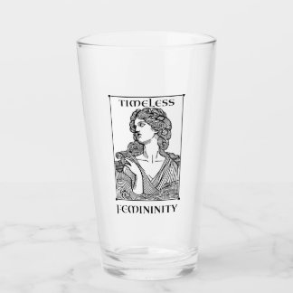 Copo De Pint "Femininidade Eterno" Elegante Encheu 16 oz. Vidro