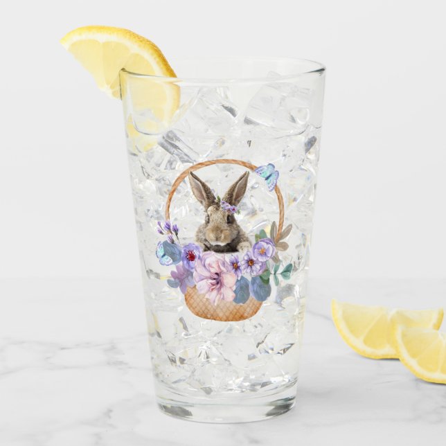 Copo De Pint Feriado do Coelhinho da Páscoa fofo  (Gelo frontal)