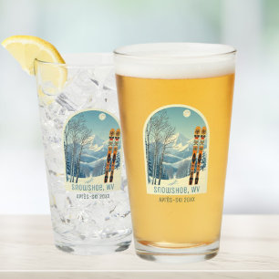 Copo De Pint Férias de esqui cerveja Snowshoe West Virginia EUA